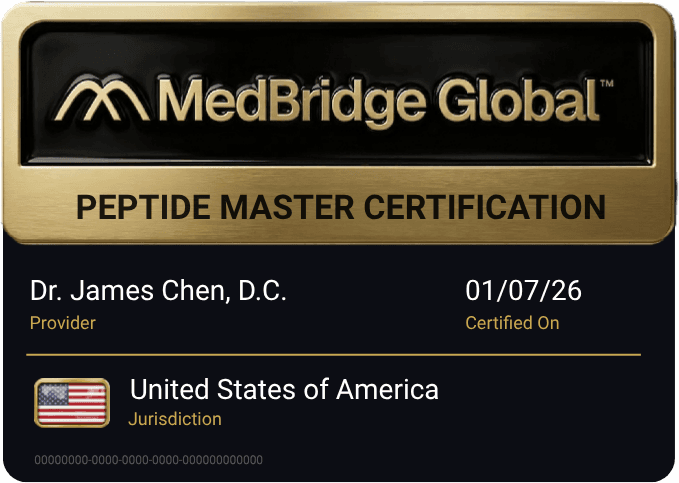 MedBridge Global Peptide Master Certification badge